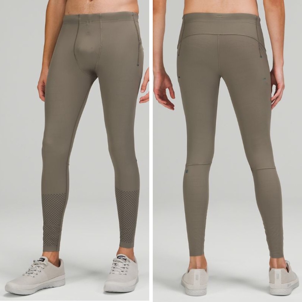 LULULEMON Vital Drive Training Tight 28” Rover Men’s Size Large Reflective Gym